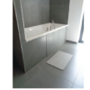 sortie de bain en diatomite gris perle